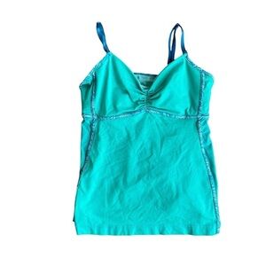 Lululemon Women's Blue Scoop Neck Sleeveless Activewear Tank Top